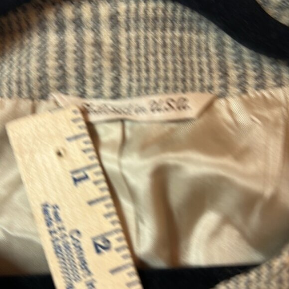 Vintage houndstooth 100% pure wool blazer - Picture 4 of 15